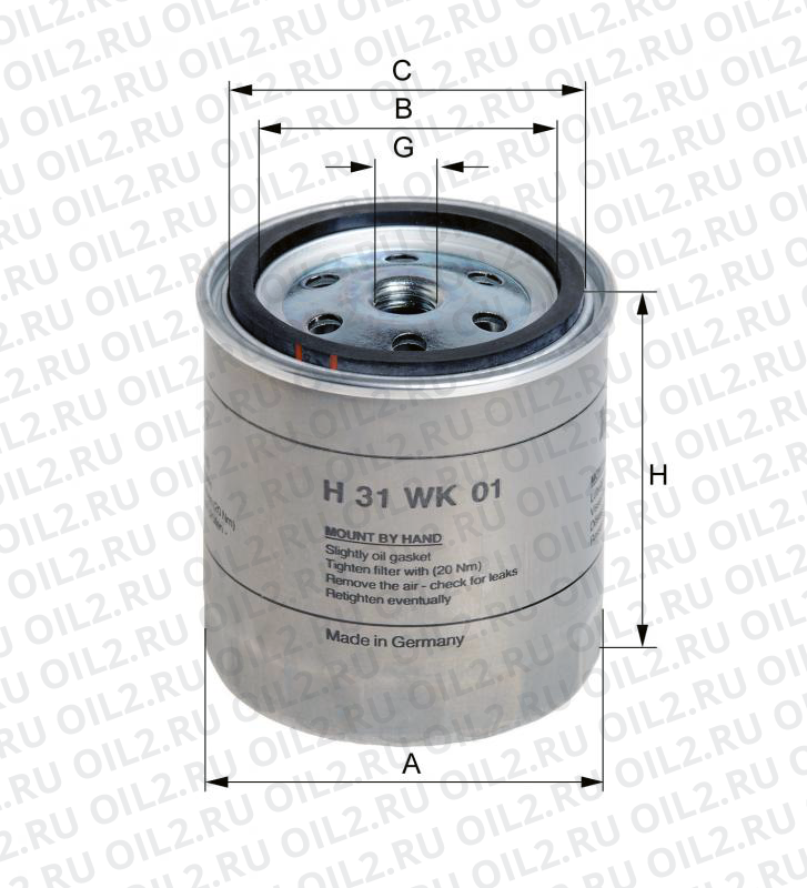 ������   Hengst H31WK01