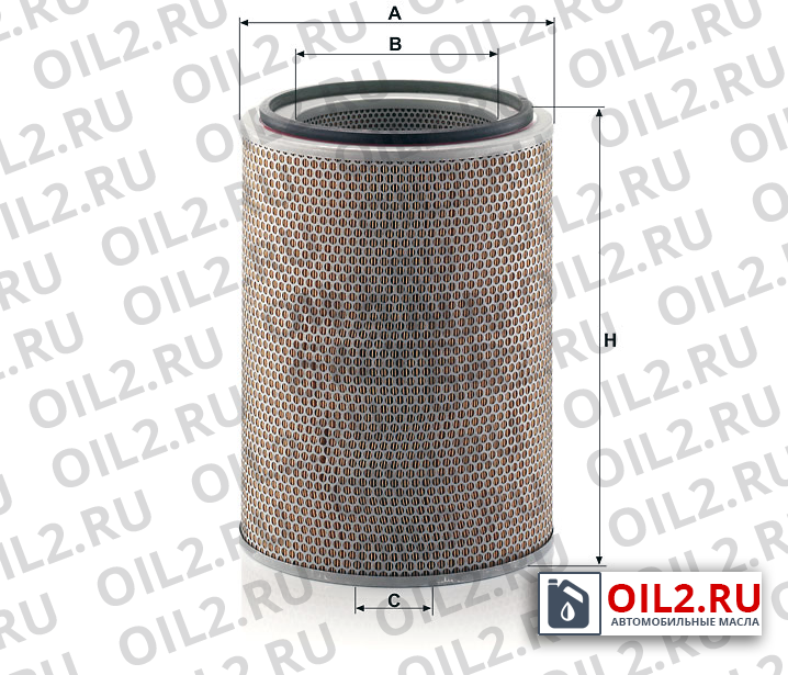 Габаритный чертеж MANN C 31 1310 Габаритный чертеж MANN C 31 1310