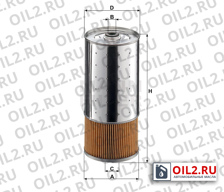 Габаритный чертеж MANN PF 1055/1 n Габаритный чертеж MANN PF 1055/1 n