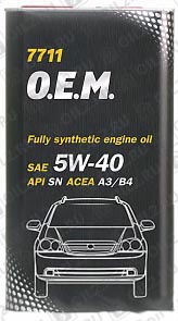 пїЅпїЅпїЅпїЅпїЅпїЅ MANNOL 7711 O.E.M. for Daewoo GM 5W-40 4 л.