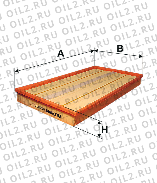Габаритный чертеж Фильтр FILTRON AP 158/1 Габаритный чертеж Фильтр FILTRON AP 158/1