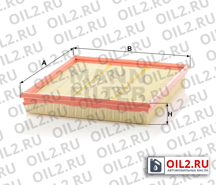 Габаритный чертеж MANN C 28 150 Габаритный чертеж MANN C 28 150