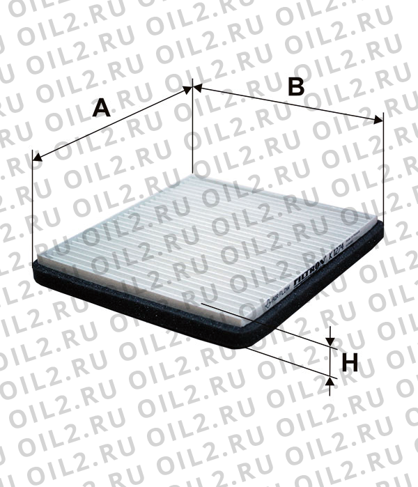 Габаритный чертеж Фильтр FILTRON K 1274 Габаритный чертеж Фильтр FILTRON K 1274
