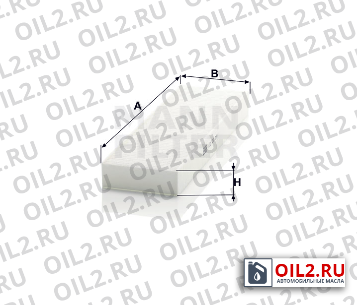 Габаритный чертеж MANN CU 30 004 Габаритный чертеж MANN CU 30 004
