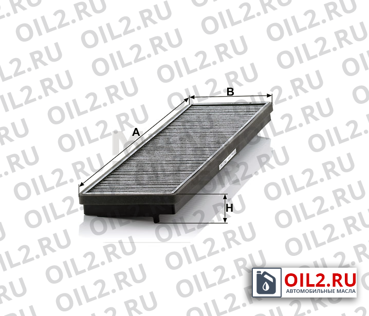 Габаритный чертеж MANN CUK 5877 Габаритный чертеж MANN CUK 5877