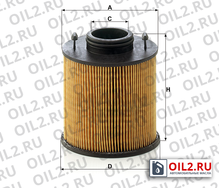 Габаритный чертеж MANN U 620/3 y KIT Габаритный чертеж MANN U 620/3 y KIT