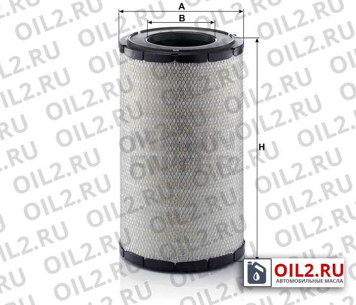 Габаритный чертеж MANN C 29 1290 Габаритный чертеж MANN C 29 1290