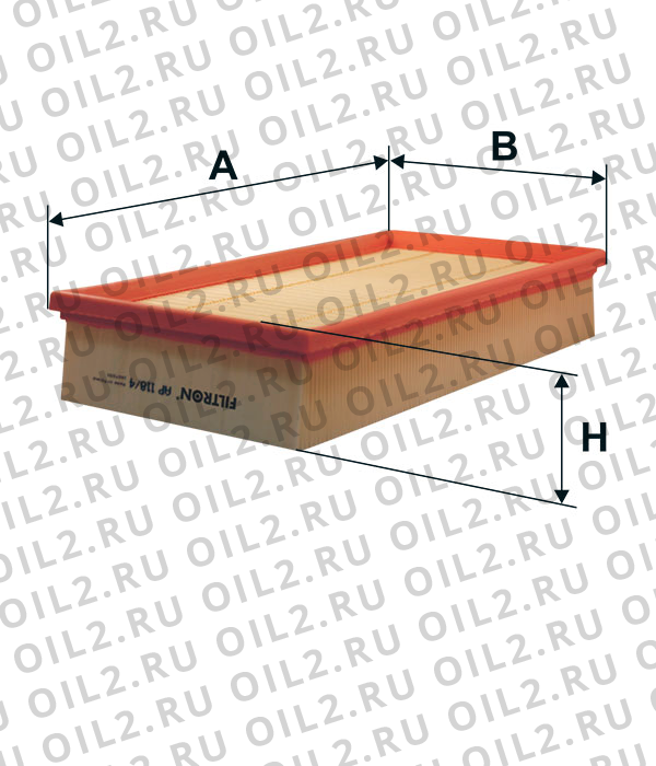 Габаритный чертеж Фильтр FILTRON AP 118/4 Габаритный чертеж Фильтр FILTRON AP 118/4