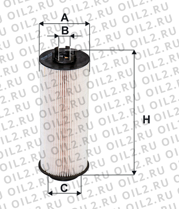 Габаритный чертеж Фильтр FILTRON PE 975/2A Габаритный чертеж Фильтр FILTRON PE 975/2A