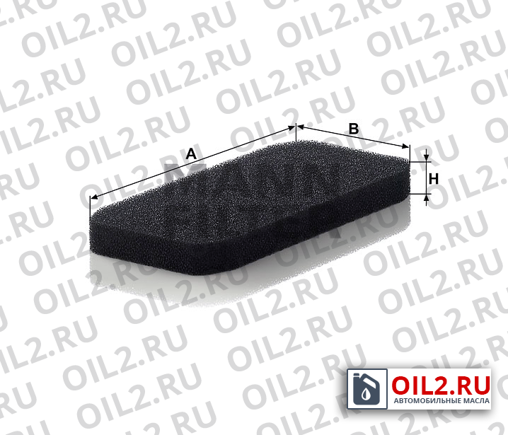 Габаритный чертеж MANN CU 2303 Габаритный чертеж MANN CU 2303