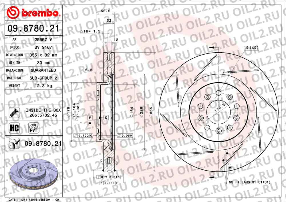  BREMBO 09.8780.21. .