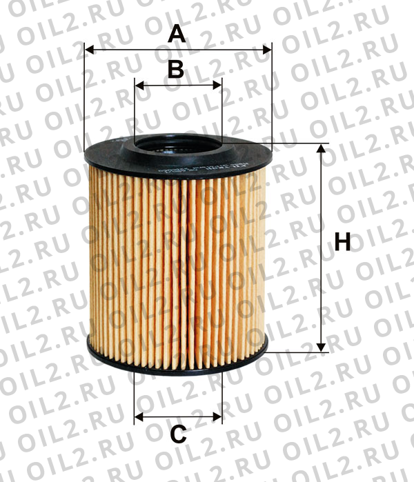 Габаритный чертеж Фильтр FILTRON OE 688/1 Габаритный чертеж Фильтр FILTRON OE 688/1