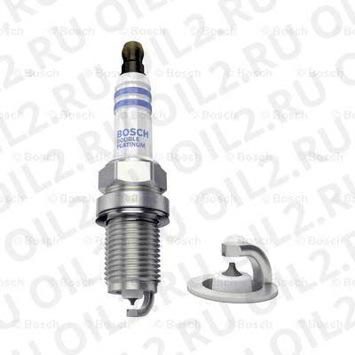 spark plug, double platinum (Bosch 0242245558). .