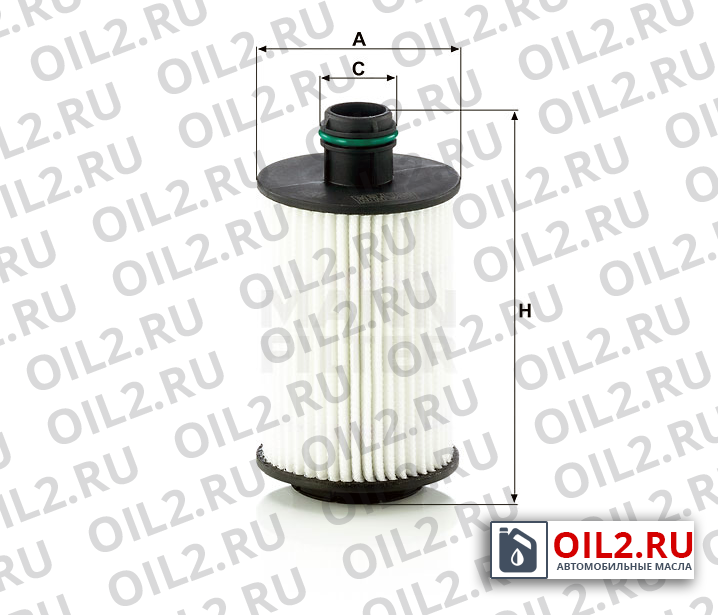 Габаритный чертеж MANN HU 7030 z Габаритный чертеж MANN HU 7030 z
