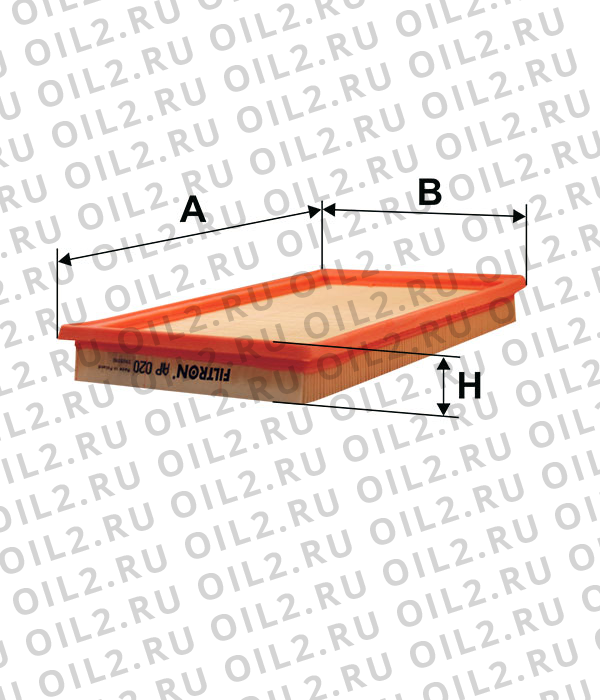 Габаритный чертеж Фильтр FILTRON AP 020 Габаритный чертеж Фильтр FILTRON AP 020