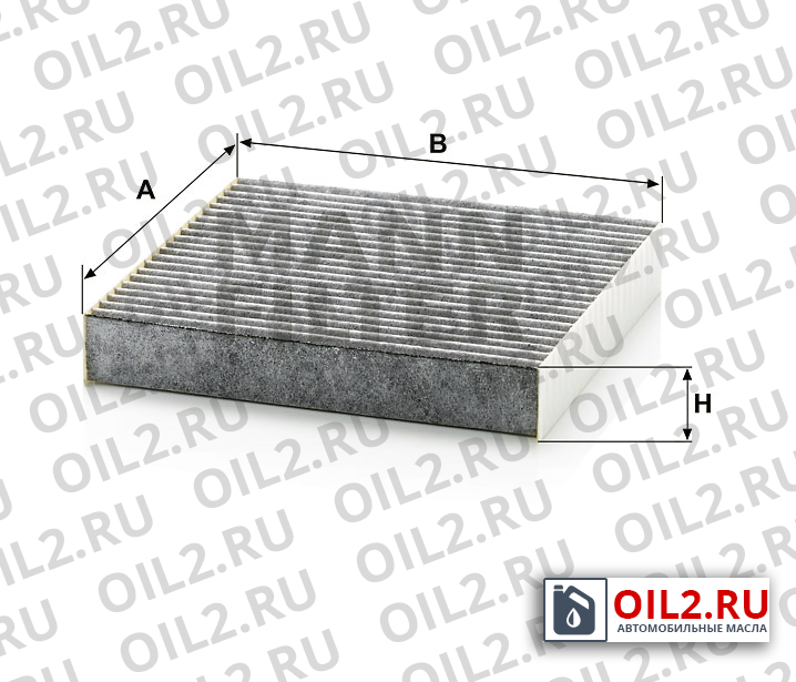 Габаритный чертеж MANN CUK 20 006 Габаритный чертеж MANN CUK 20 006