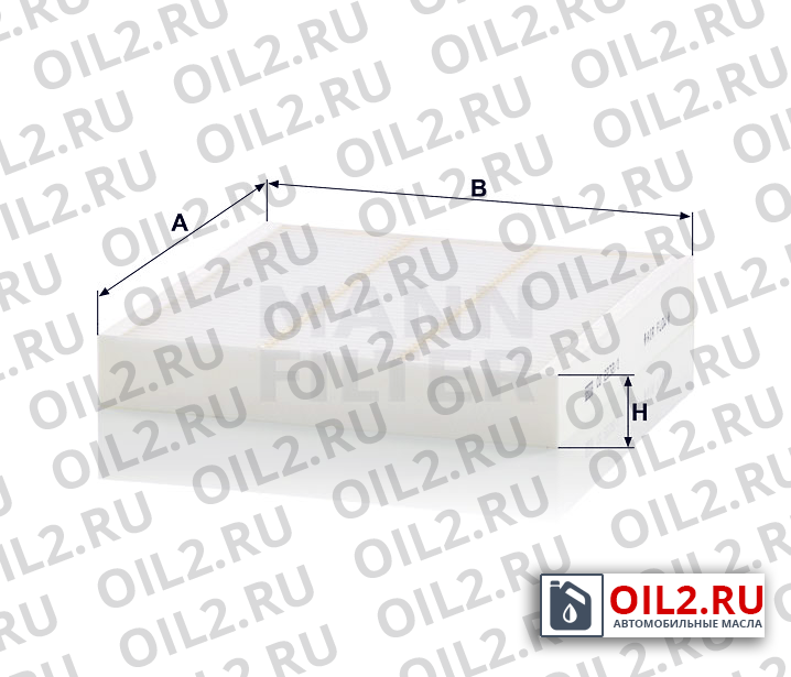 Габаритный чертеж MANN CU 2232/1 Габаритный чертеж MANN CU 2232/1