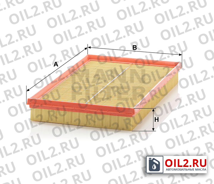 Габаритный чертеж MANN C 34 116/1 Габаритный чертеж MANN C 34 116/1