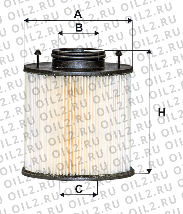Габаритный чертеж Фильтр FILTRON UE 730/3 Габаритный чертеж Фильтр FILTRON UE 730/3