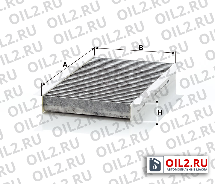 Габаритный чертеж MANN CUK 2747 Габаритный чертеж MANN CUK 2747