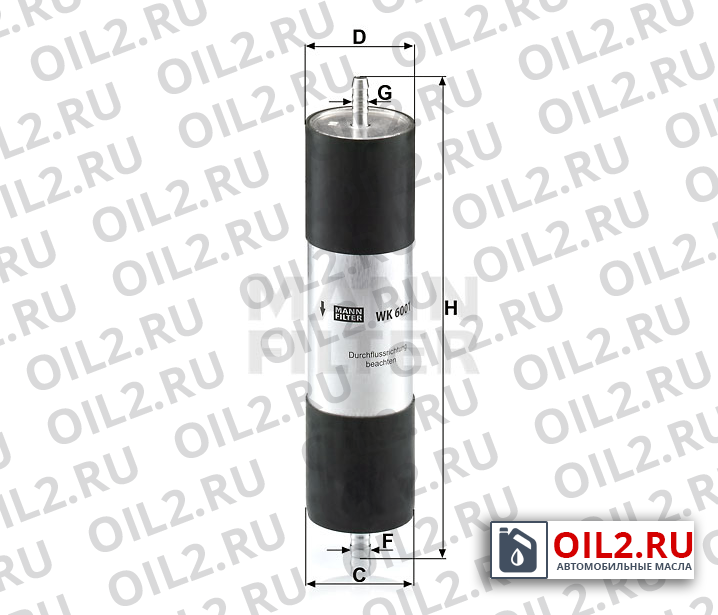 ���������� ������ MANN WK 6001