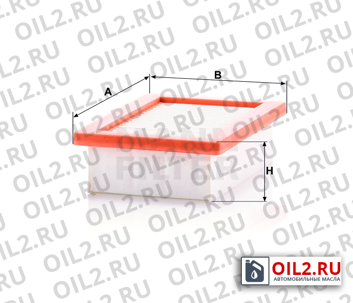 Габаритный чертеж MANN C 22 033 Габаритный чертеж MANN C 22 033