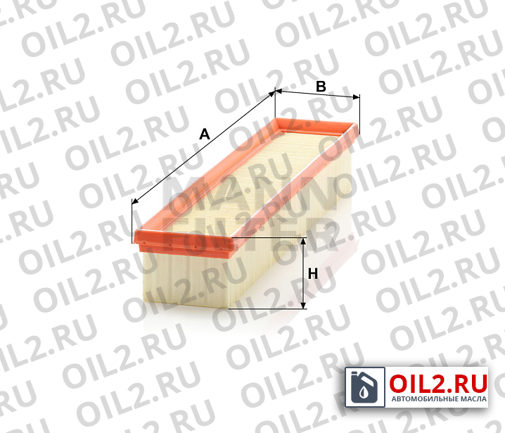 Габаритный чертеж MANN C 3875 Габаритный чертеж MANN C 3875