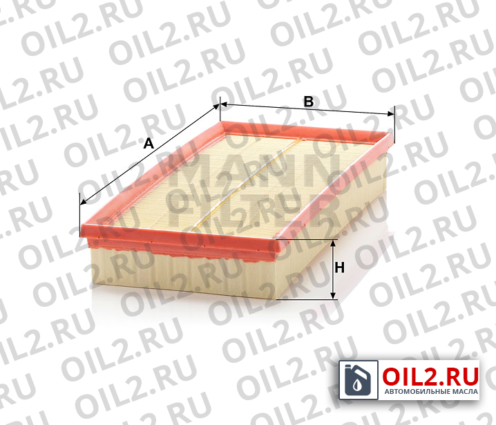Габаритный чертеж MANN C 35 126 Габаритный чертеж MANN C 35 126