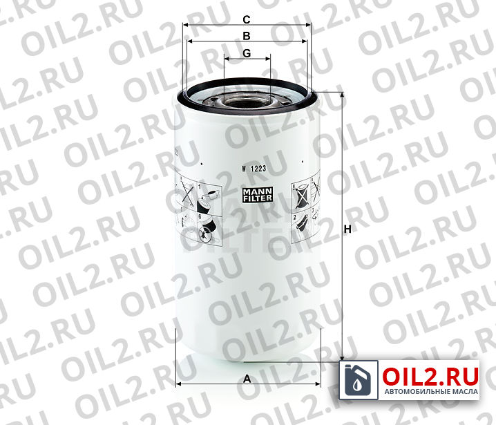 ���������� ������ MANN W 1223