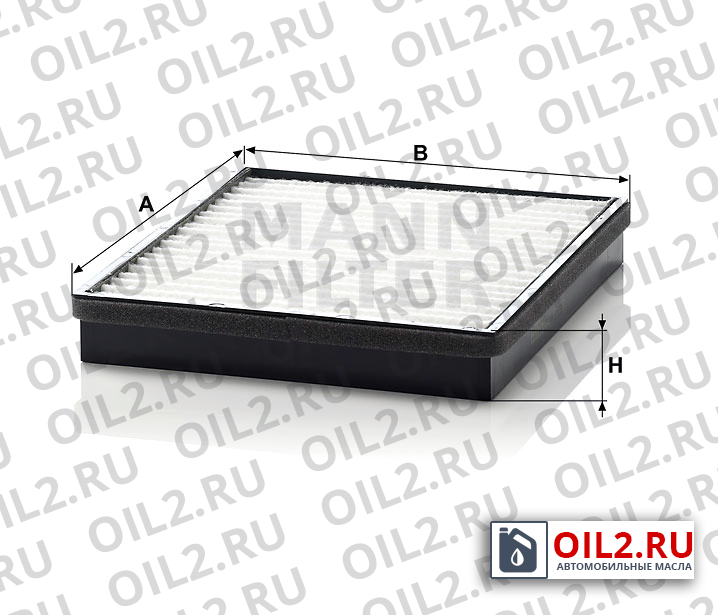 Габаритный чертеж MANN CU 2520 Габаритный чертеж MANN CU 2520