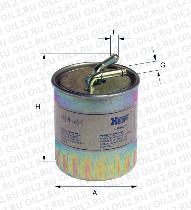 ��������� ������ Hengst H136WK. ���� ������.