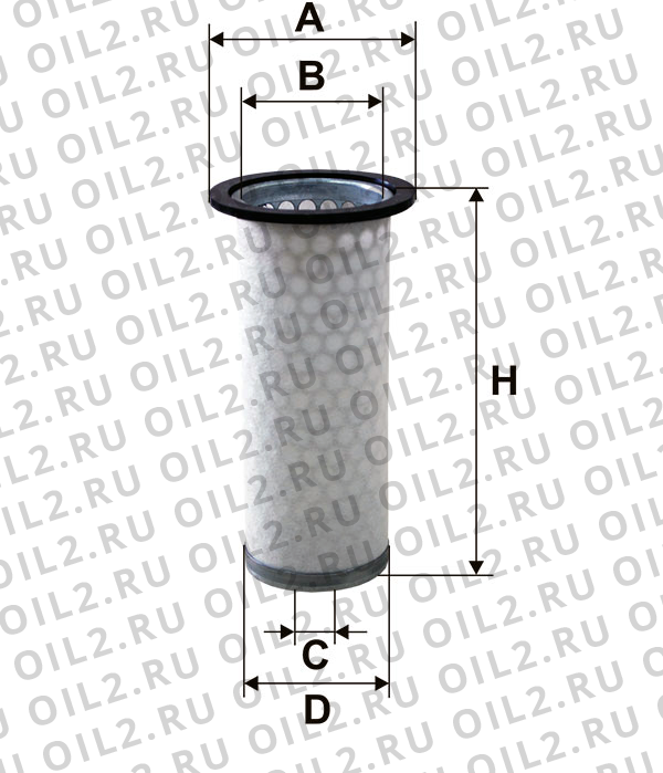 Габаритный чертеж Фильтр FILTRON AM 419/5W Габаритный чертеж Фильтр FILTRON AM 419/5W