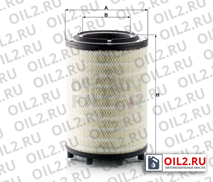 Габаритный чертеж MANN C 31 014 Габаритный чертеж MANN C 31 014