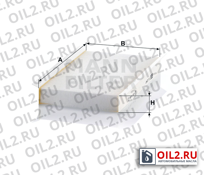 Габаритный чертеж MANN CU 2747 Габаритный чертеж MANN CU 2747