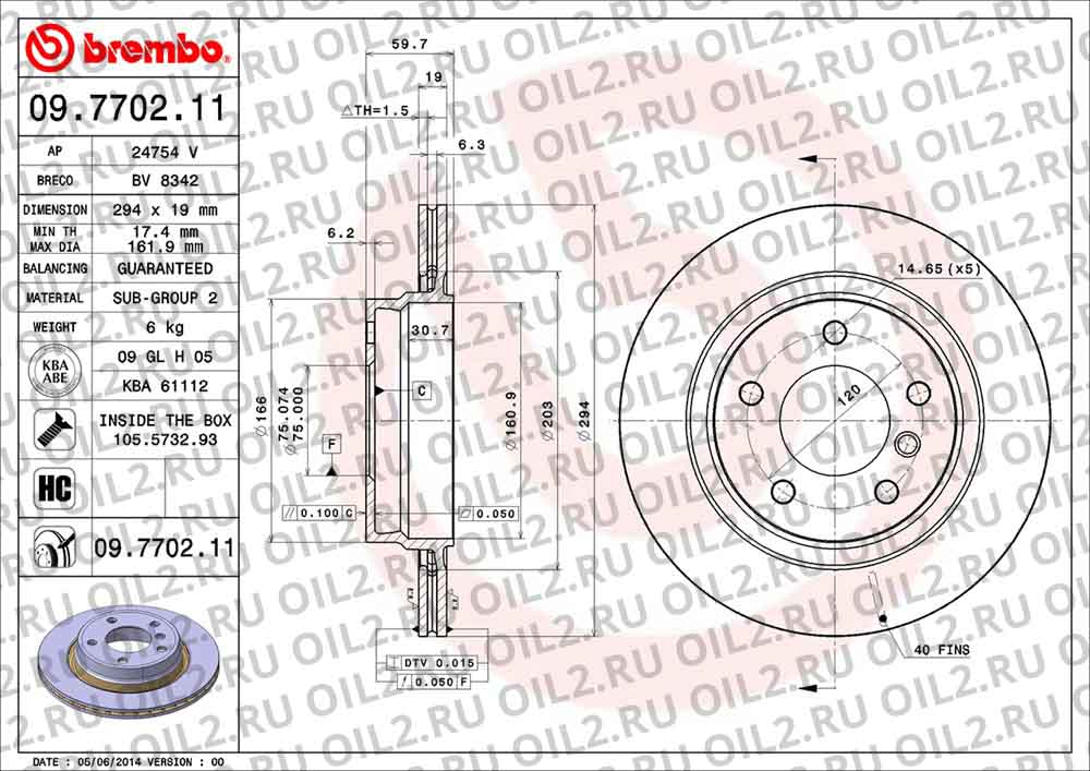  BREMBO 09.7702.11. .