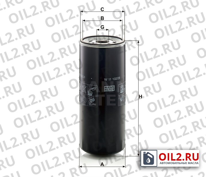 ���������� ������ MANN W 11 102/28